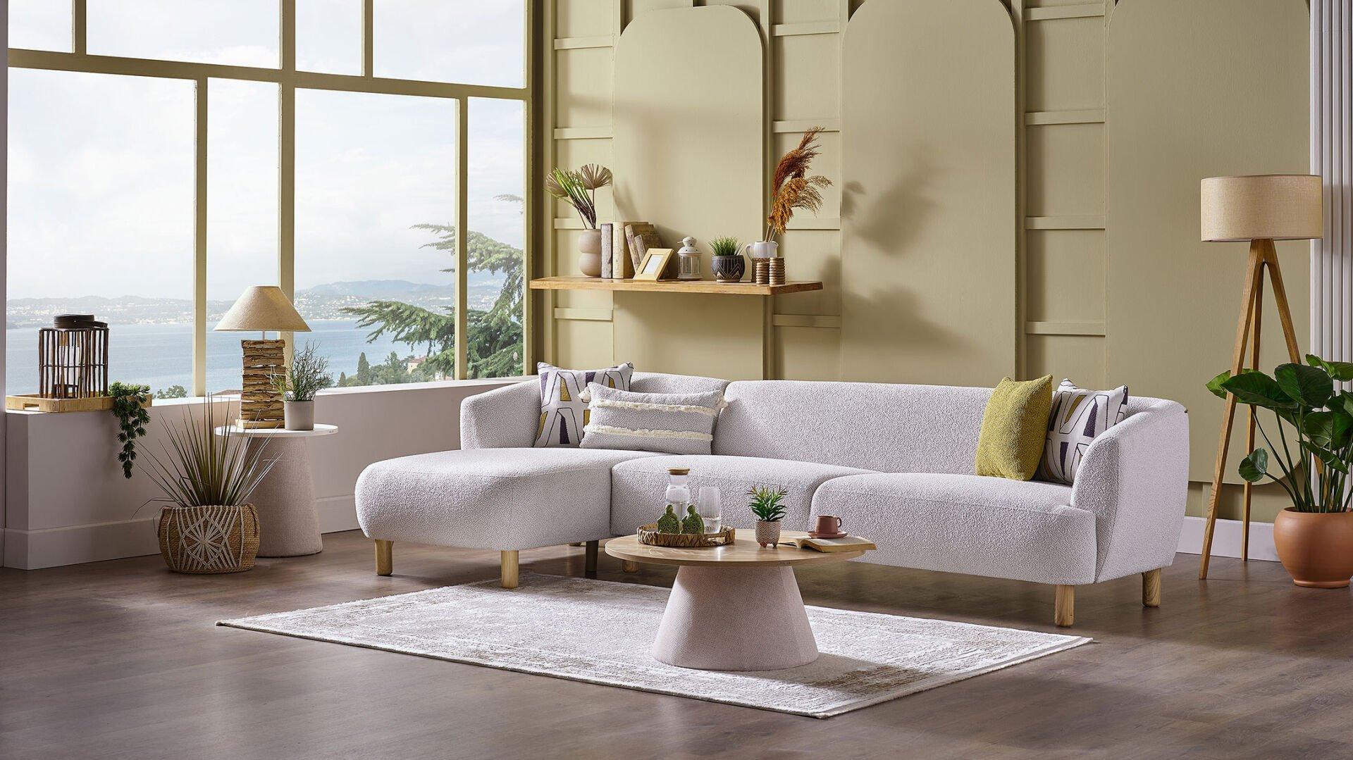 Угловой Диван Bonita XL - Белый